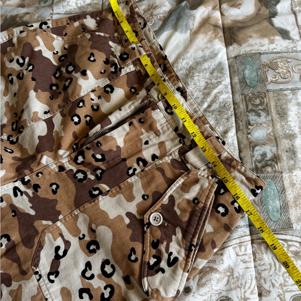 Leopard Print Cargo Pants